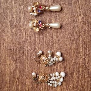 2 pair of vintage earrings